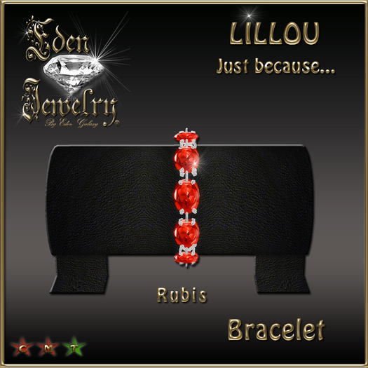 BRACELET LILLOU RUBIS