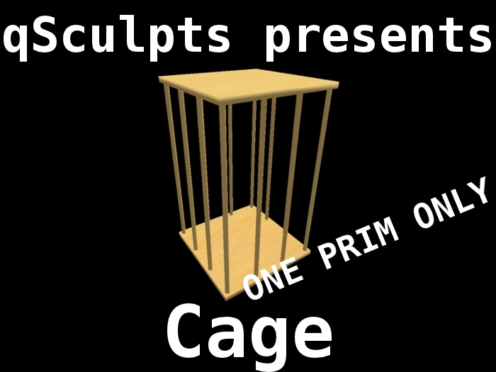qSculpt - Sculpted Cage !! ONE PRIM ONLY !! FULL PERM !!