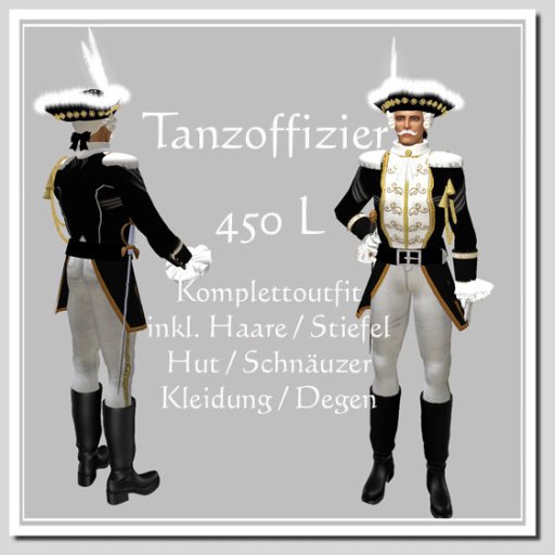 Tanzoffizier schwarz