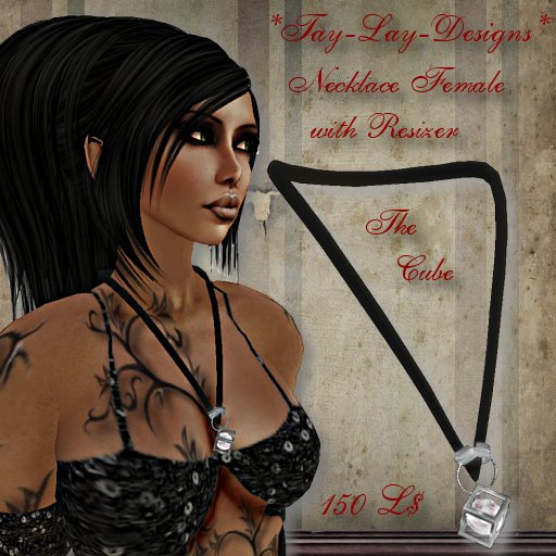 *Tay-Lay-Designs !!! Necklace-Female-The Cube