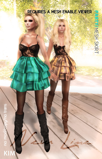 KIM-Mesh Party Skirt- DEMO