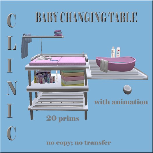 Baby changing table