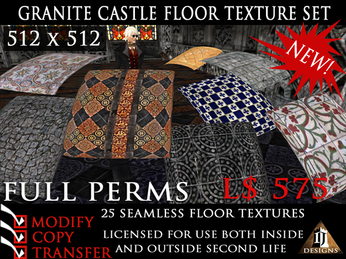 IJD GRANITE CASTLE FLOOR TEXTURE SET