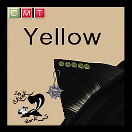 Yellow Spiked Ears - Black