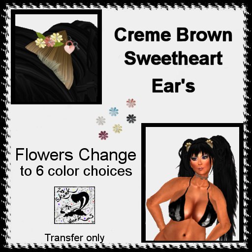 SweetHeart Ears Creme Brown