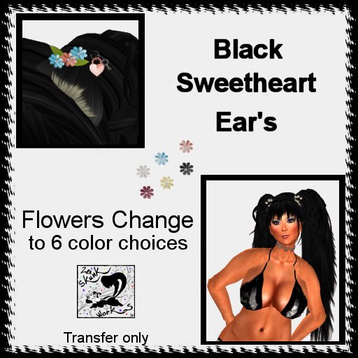 SweetHeart Ears Black