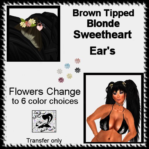 SweetHeart Ears Brown Tipped Blonde