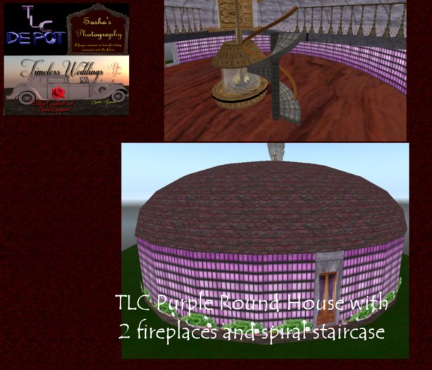TLC Depot (box)  Purple Round Cabin