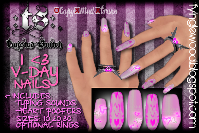 .:TS:. I Love Valentine's Day Nails