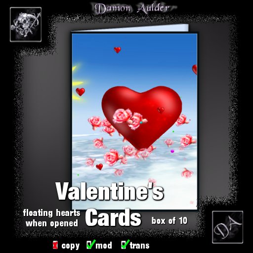 NuTec: Valentine's Cards- Roses And Heart Box of 10