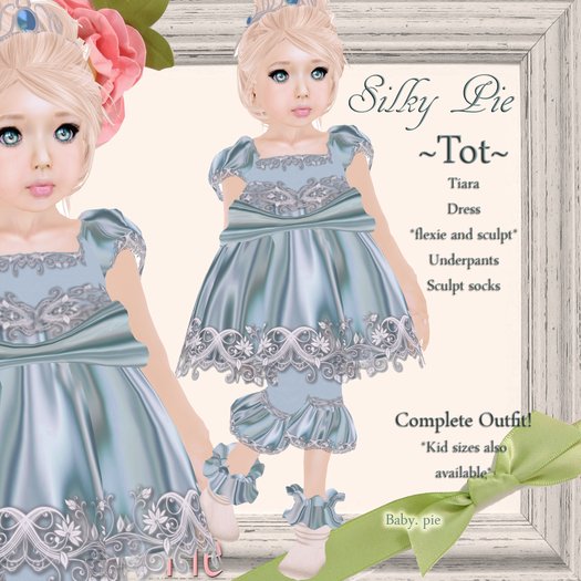 *Baby Pie* Silky Pie Girl's Tiny Tot's / Toddler's Complete Satin Designer Outfit! 