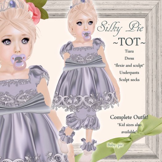 *Baby Pie* Silky Pie Girl's Tiny Tot / Toddler Complete Satin Designer Outfit! 