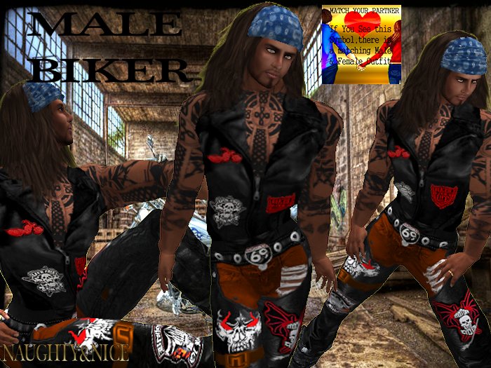 (N&N)Male Biker