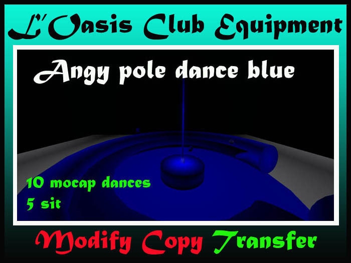 Angy pole dance blue