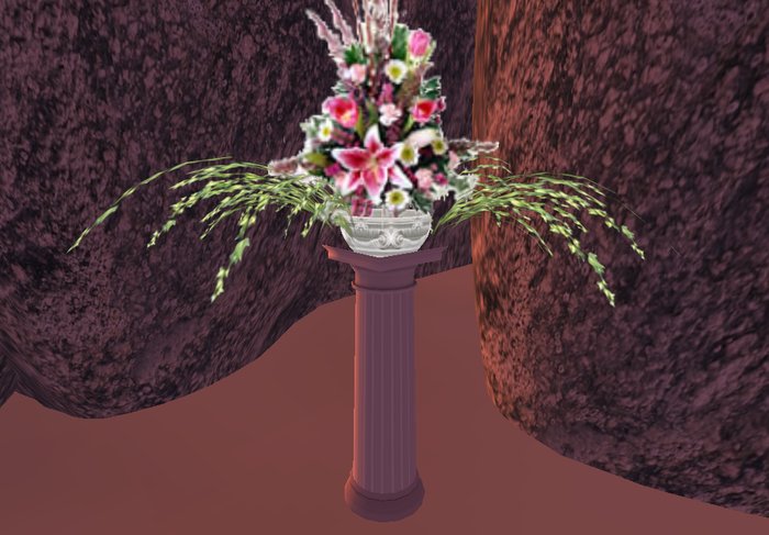 wedding flowers pedestal