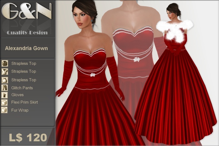 G&N Quality Design Alexandria Gown (Copy Version)