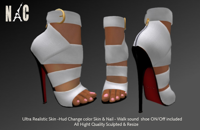 Voluptuous Sandals NCparis Leather White