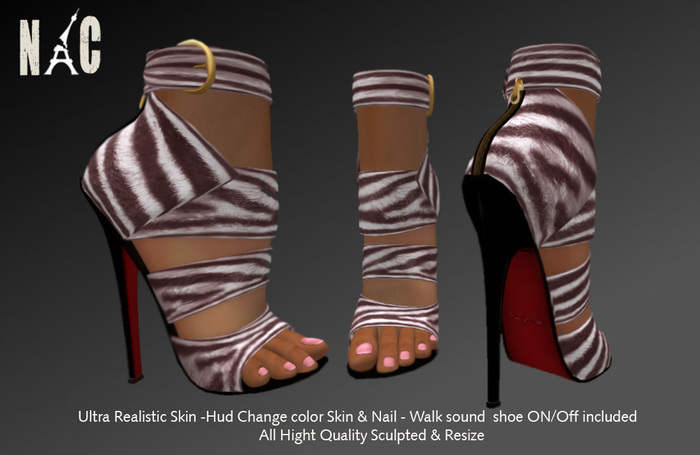 Voluptuous Sandals NCparis Zebra