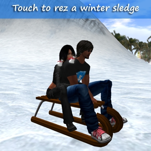 2 seater Winter Sled + Adjustable Rezzer 