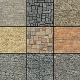 Texture Pack Bricks seamles tileable (1073-1081)
