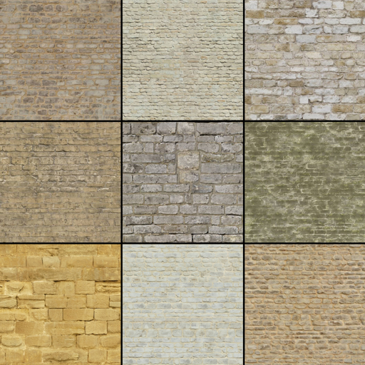 Texture Pack Bricks seamles tileable (1110-1118)