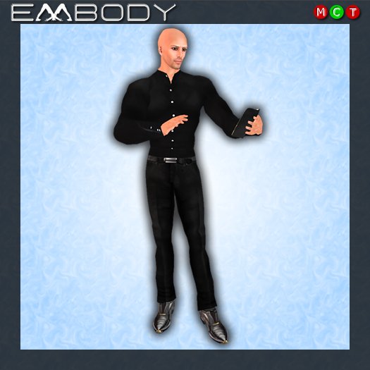 Embody Prop Pose M PREACHER 1 with book prop