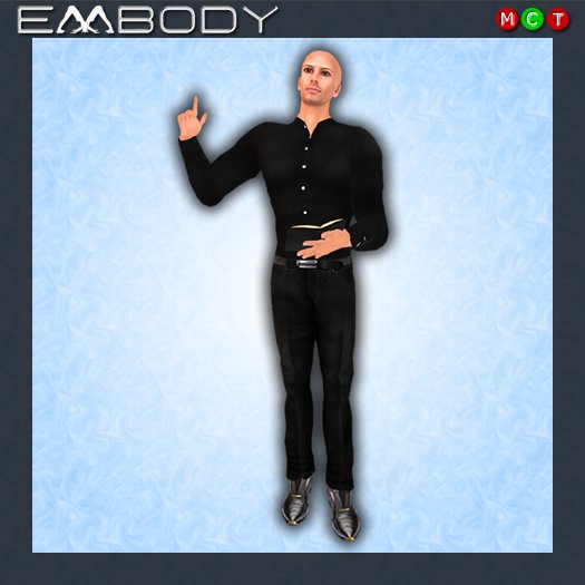 Embody Prop Pose M PREACHER 4 with book prop