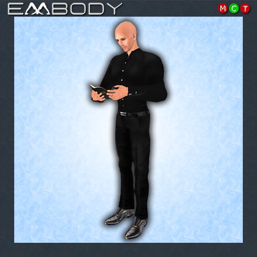 Embody Prop Pose M PREACHER 5 with book prop