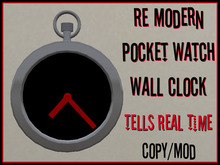 RE Modern Pocket Watch Wall Clock - Modern/Contemporary Decor 