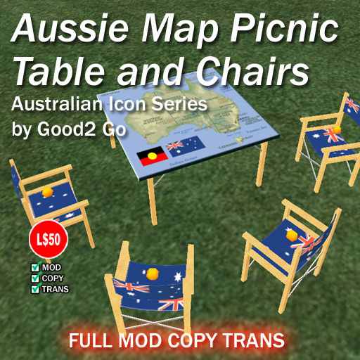 Aussie Picnic Table and Chairs