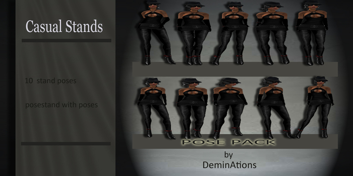 -DeminAtions- PosePack <Casual Stands> 