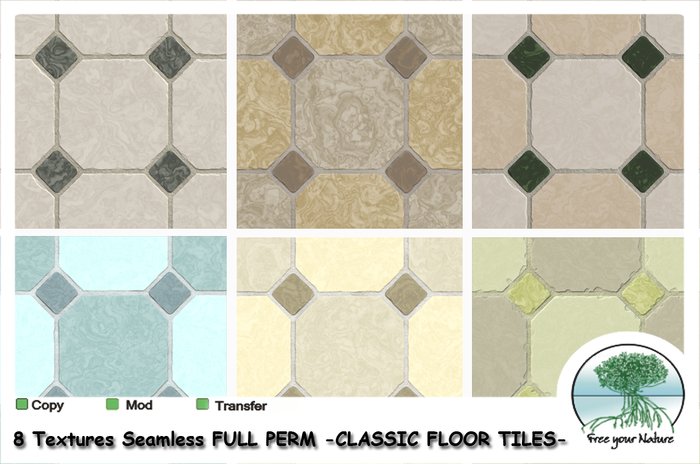 FYN Texture - Classic Floor Tiles -