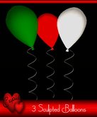 Sculpted Balloons Christmas Balloon Bunch 