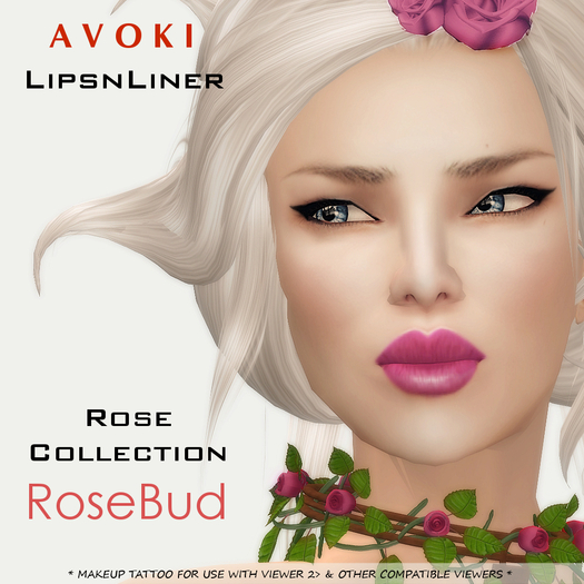 AVOKI - Lips-N-Liner - Rose Collection - RoseBud