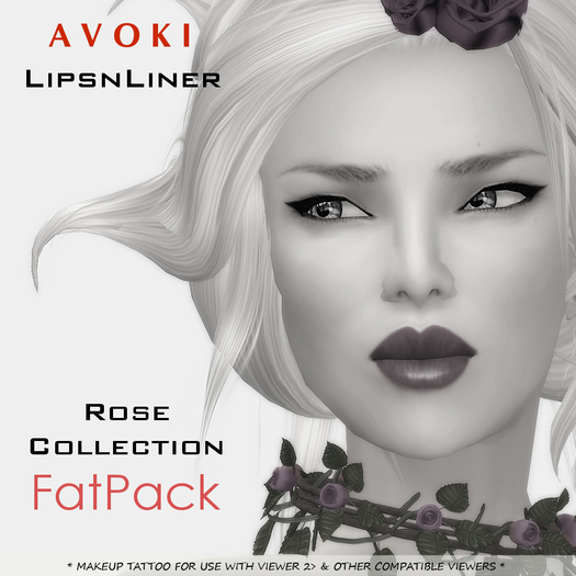 AVOKI - Lips-N-Liner - Rose Collection - FatPack