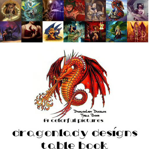 Table Book - Dragons (in Color) - Resizeable 