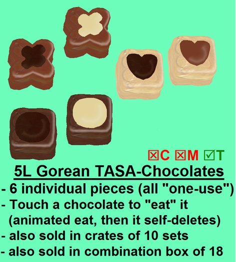 6 Tasa Chocolates
