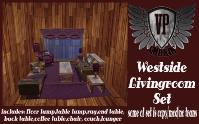 WESTSIDE LIVINGROOM SET BOXED - Patched