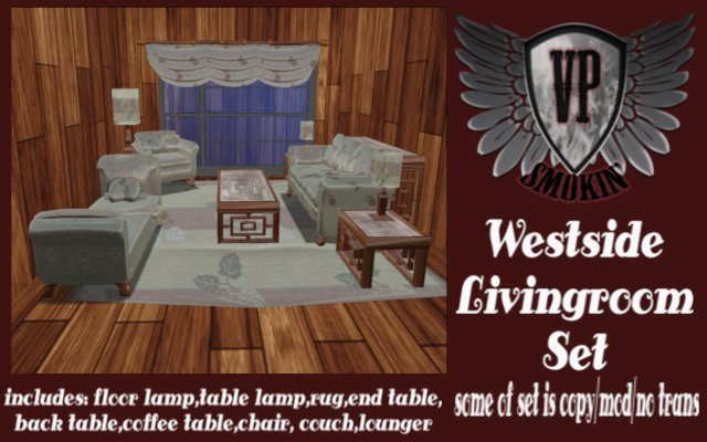 WESTSIDE LIVINGROOM SET BOXED - Garden