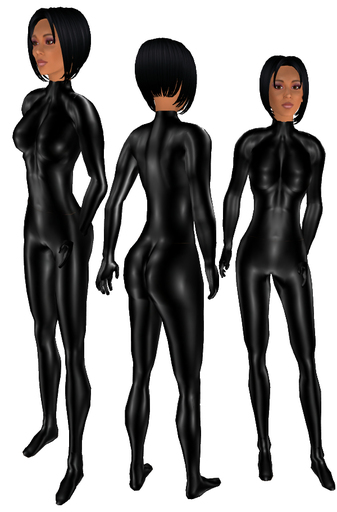 Latex catsuit