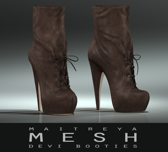 Maitreya Mesh * Devi Booties Brown