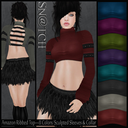 :::Sn@tch Amazon Ribbed Top:::