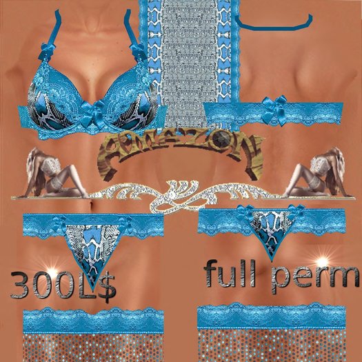 ensemble peau de serpent bleu pale