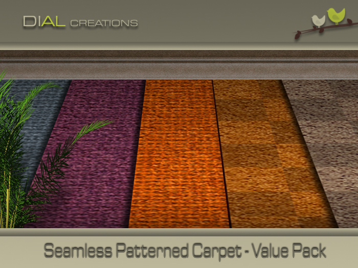 Patterned Carpet - Set 6 - Value Pack