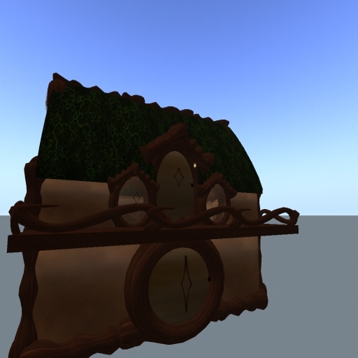 ALMOST FREE! WHIMSY  WOODLAND RUSTIC FANTASY COTTAGE(135p)---MEDIEVAL PREFAB