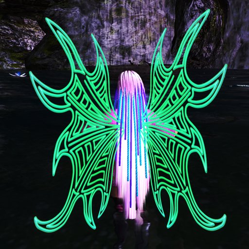 Green Rave Wings by Aqua Vitae