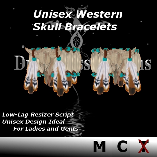 Cow Skull Bracelets - Boxed