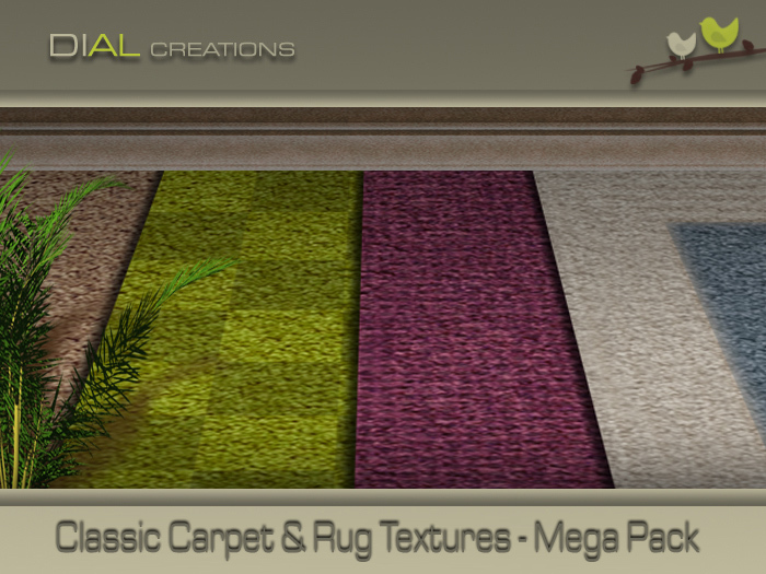 Best Value! 120 Textures for 980L$ ! Carpet / Rug  Textures - Set 7 - MEGA Box