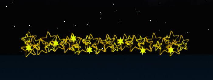 x-mas Star Garland