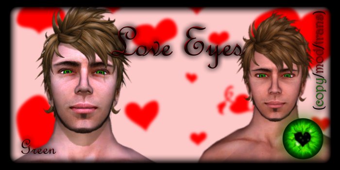 JS Creations: Love Eyes::Green:: 
